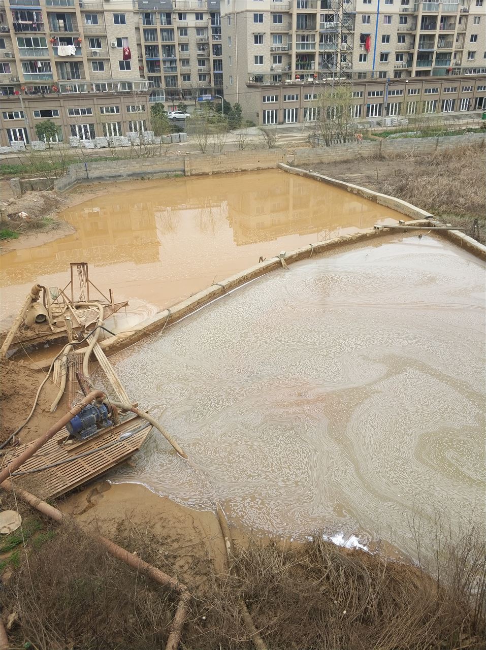 山阳沉淀池淤泥清理-厂区废水池淤泥清淤